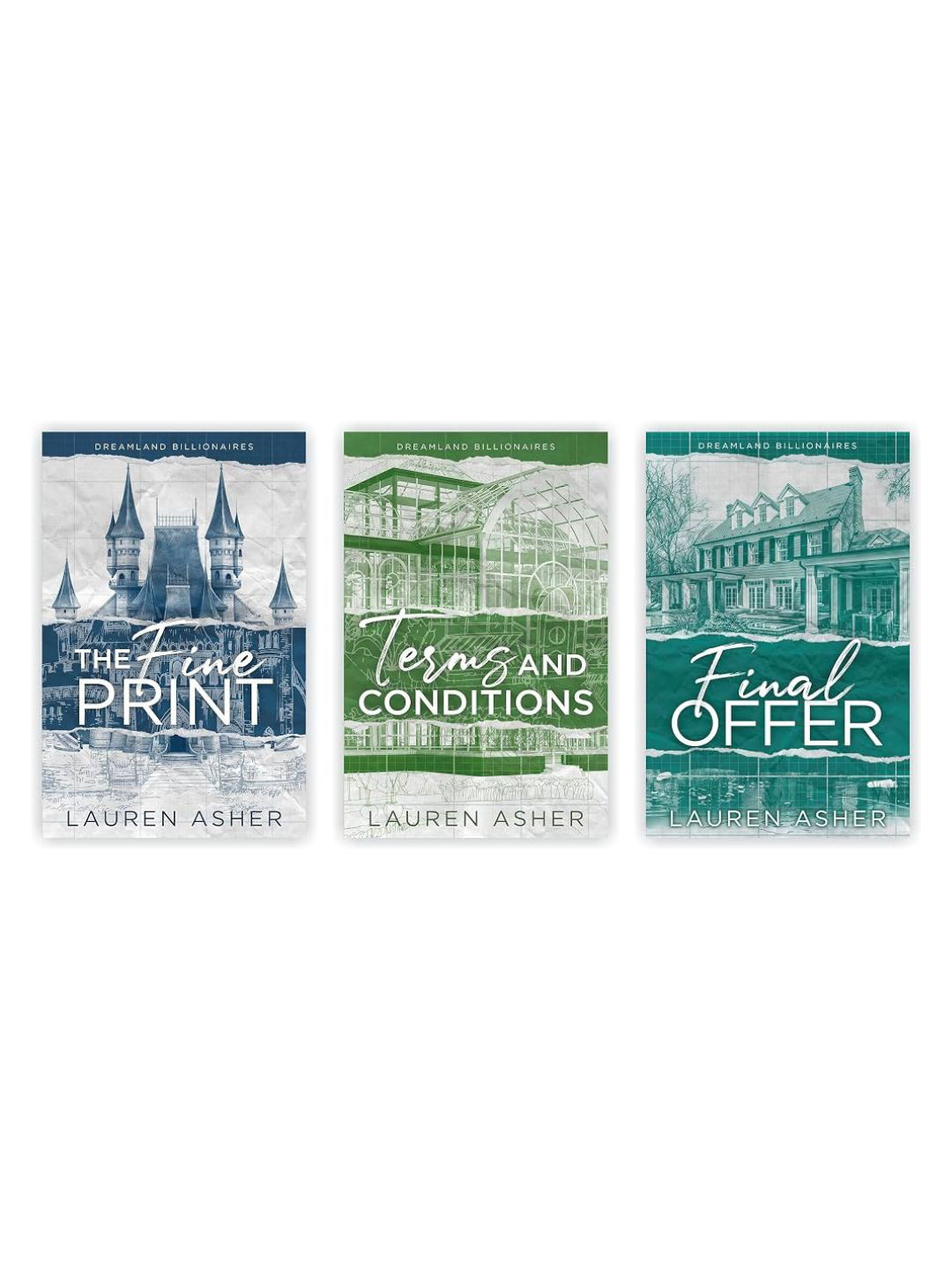 Dreamland Billionaires Series by Lauren Asher | 3-Book Paperback Set