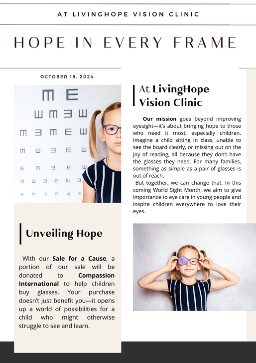 SALE FOR A CAUSE: GIVING HOPE WITH EVERY FRAME