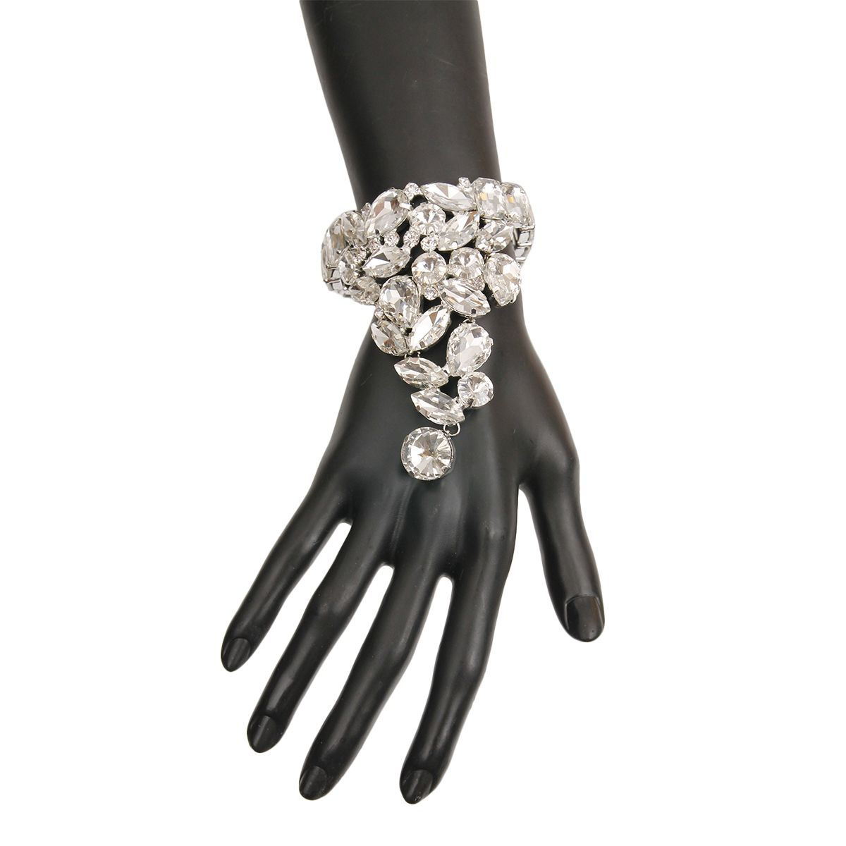 Silver and Rhinestone Bracelet