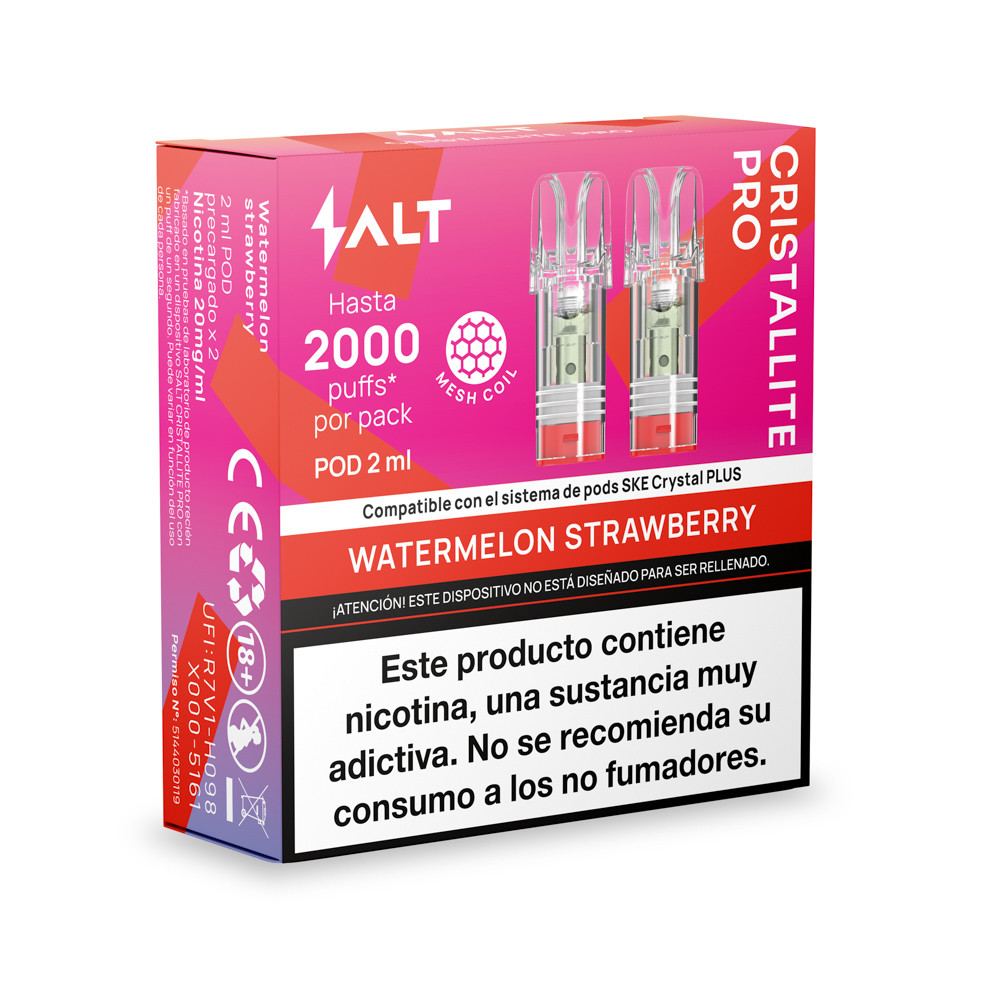 SALT CRISTALLITE PRO POD - Watermelon Strawberry 2ml