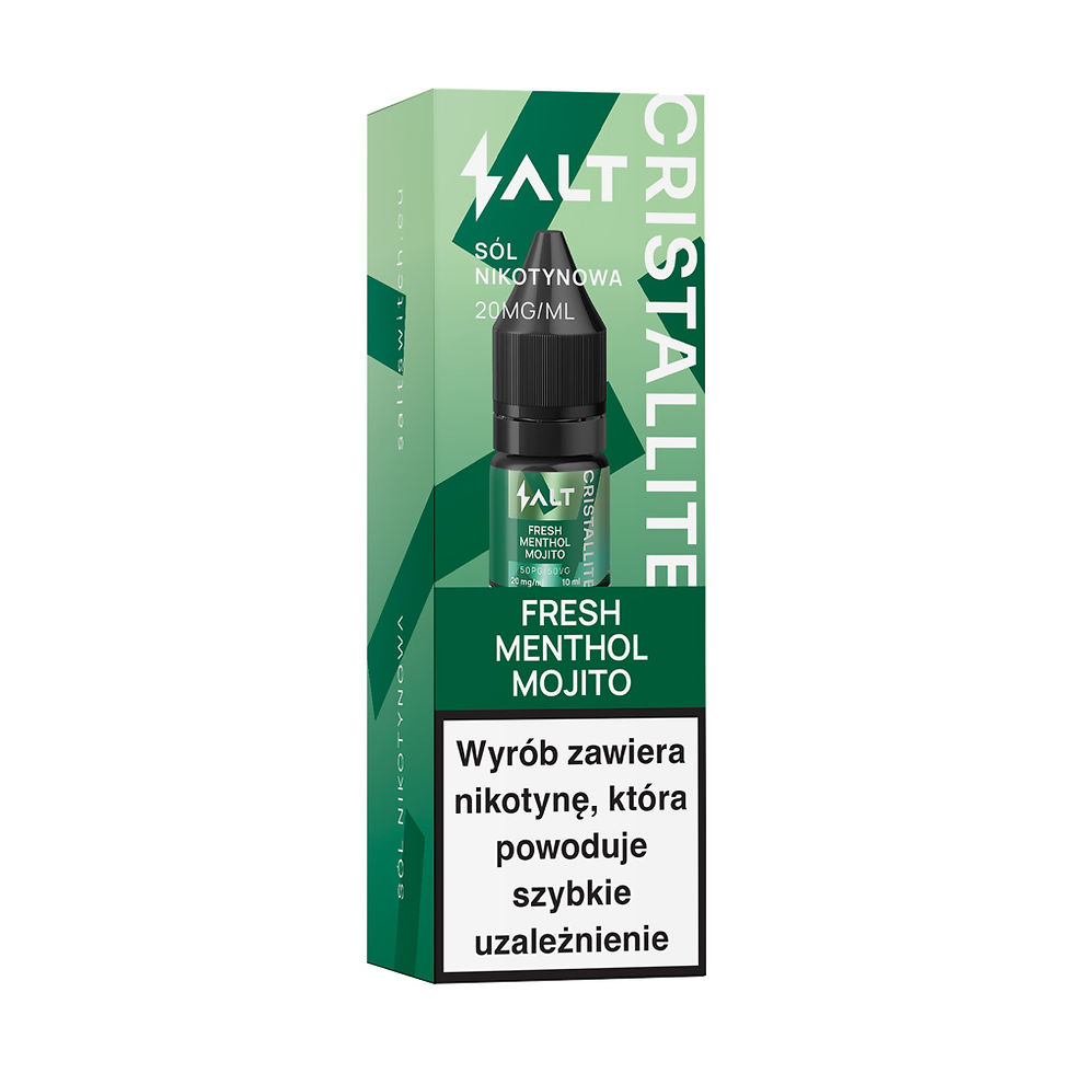 Miniatura: Sól Nikotynowa E-liquid CRISTALITE Fresh Menthol Mojito 10ml 20 mg