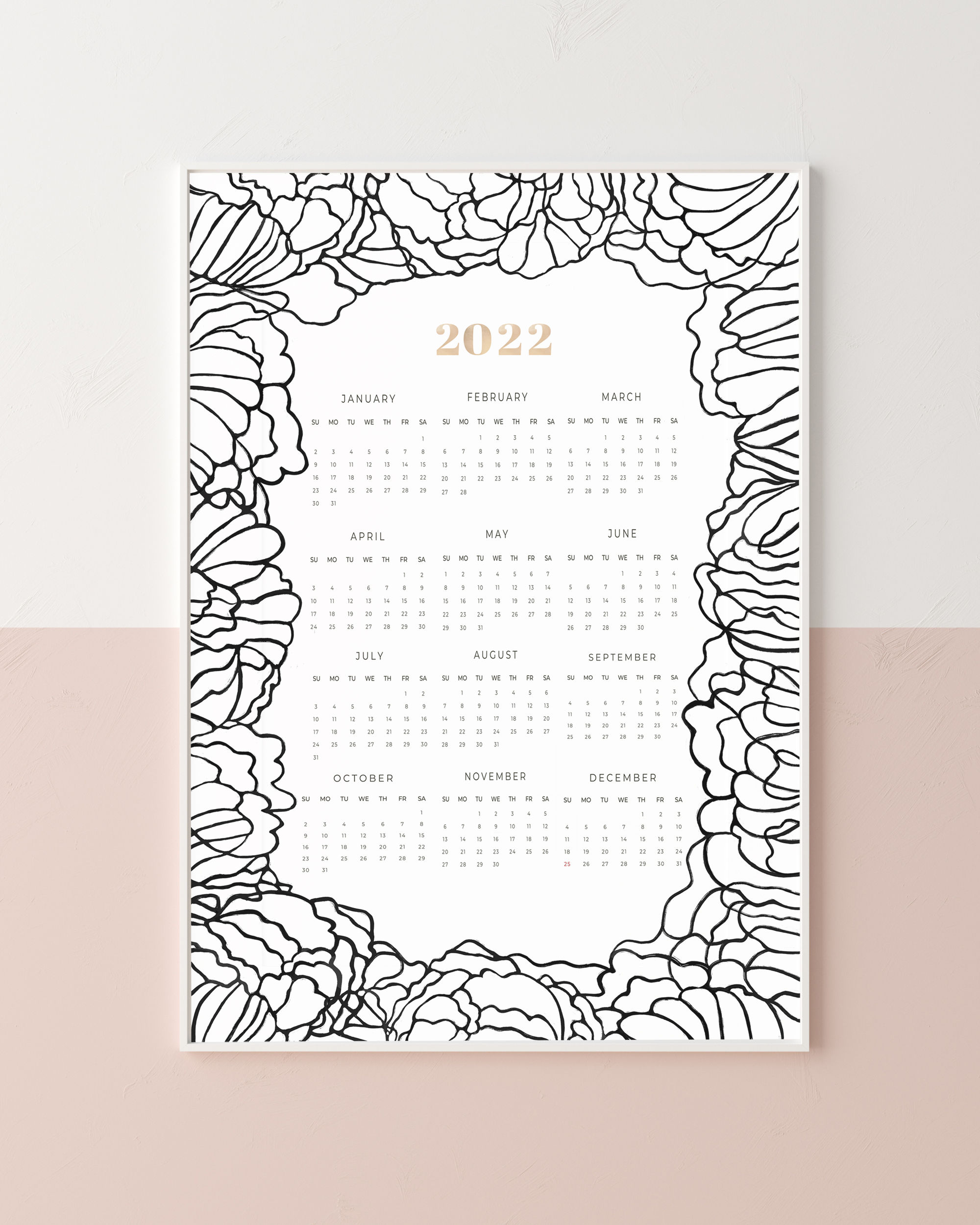 Black Scallop 2022 Calendar