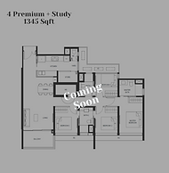 Springleaf Residence Floor plan - 4+Study
