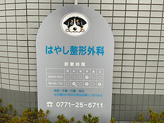 はやし整形外科の看板_横
