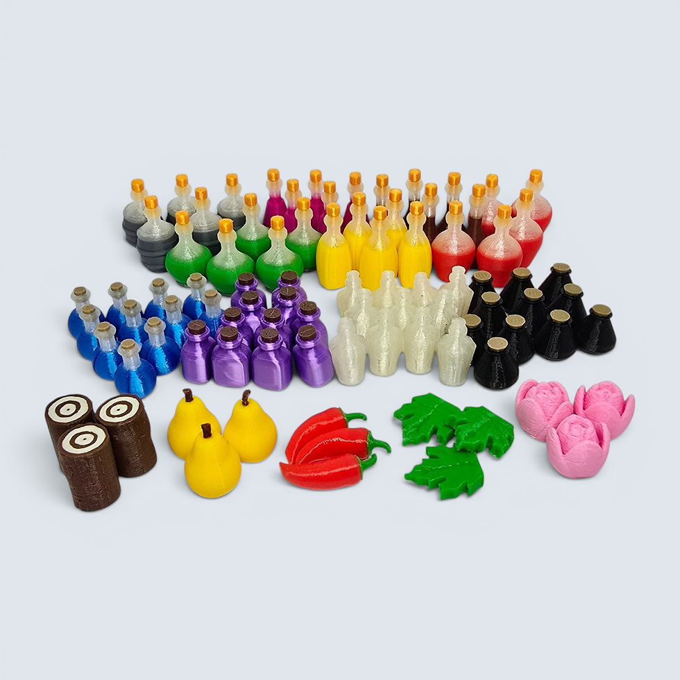Exibição do kit Grasse upgrade 3d recursos frascos com réplicas tridimensionais detalhadas de perfumes e essências.