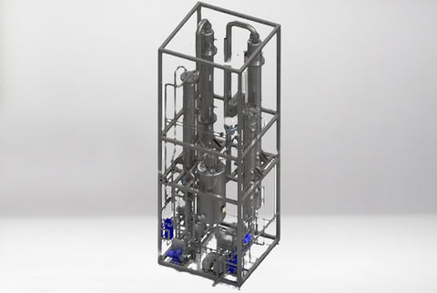 3 d model alcohol desitillatie skid