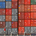 Stacked Shipping Containers