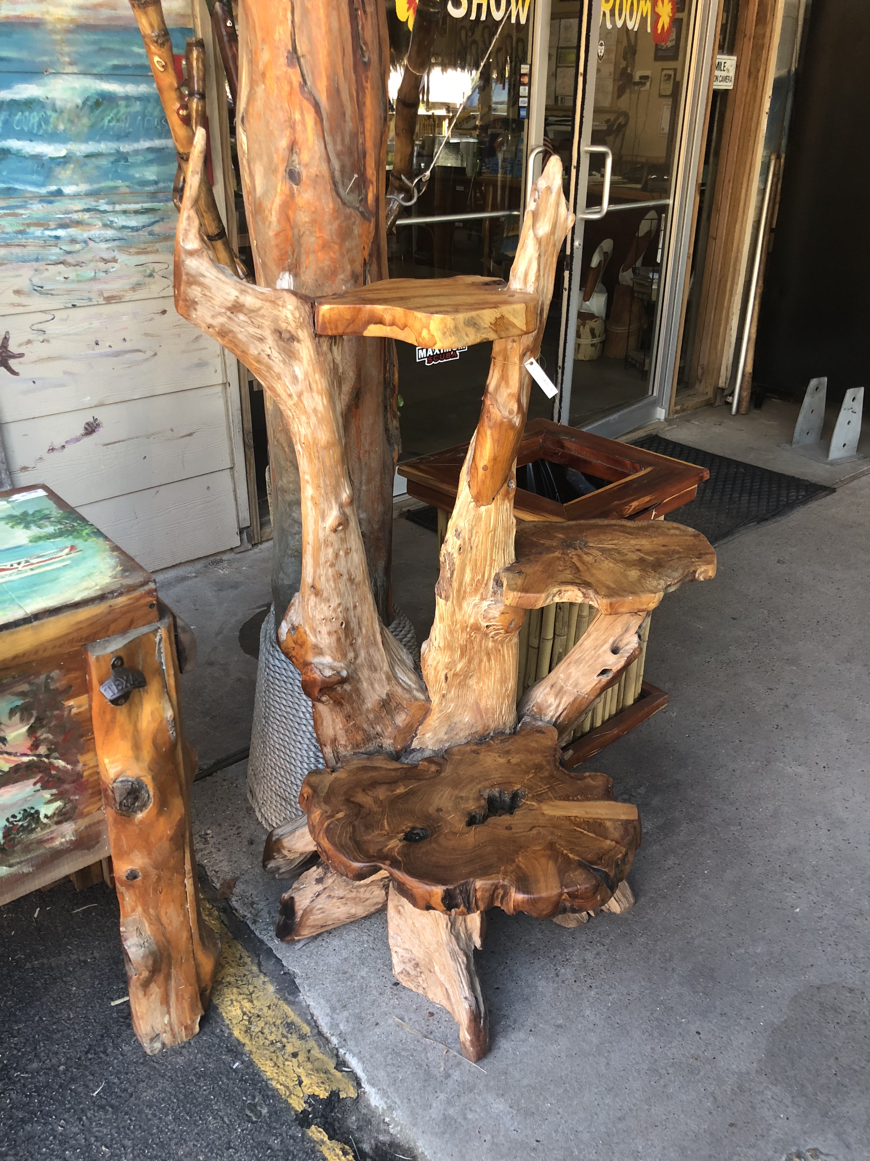 Teak Shelves