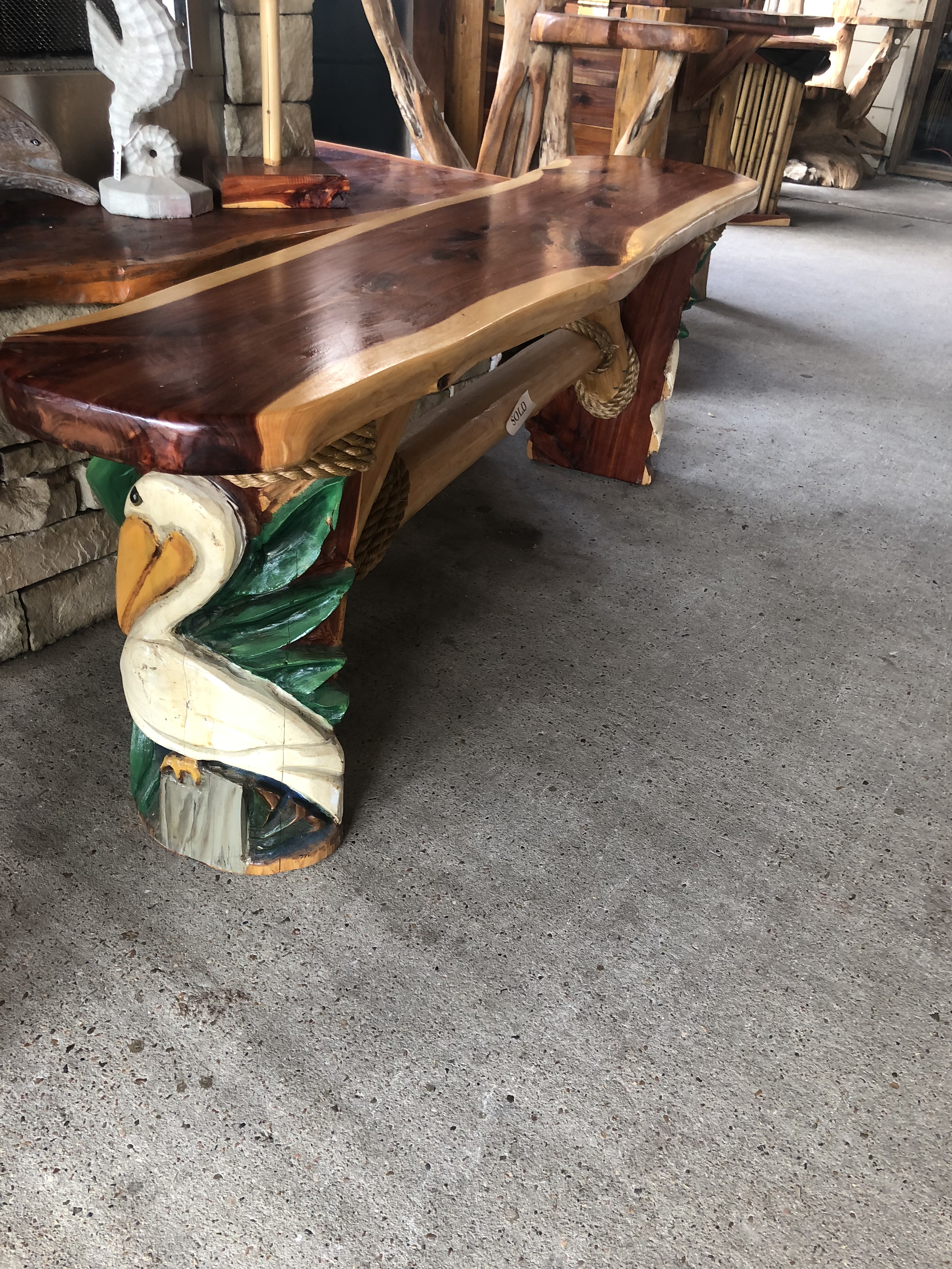 cedar pelican bench