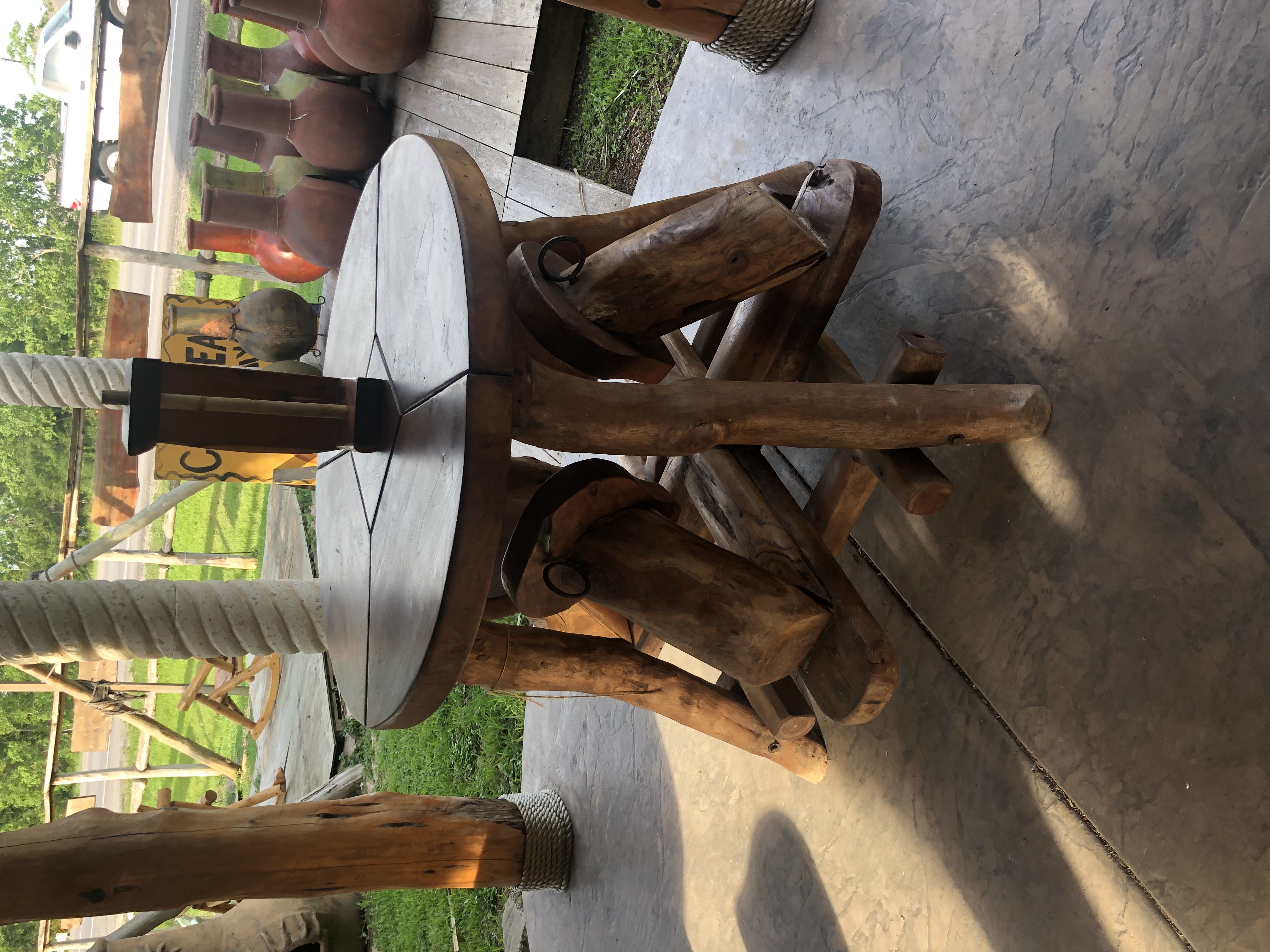 Teak Fold out table