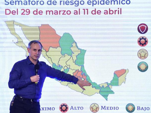 Actualización del Semáforo de Alerta Covid-19 en México del 29 de marzo al 11 de abril