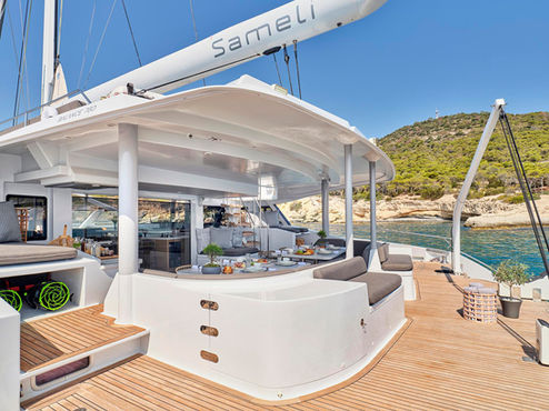 Sameli Sailing Catamaran Private Luxury charter Athens