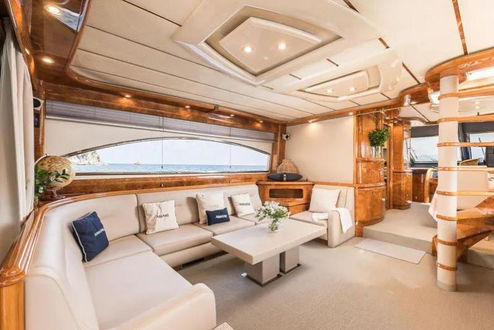 Amani 72ft Motoryacht Ibiza Botafoc Private yacht charter
