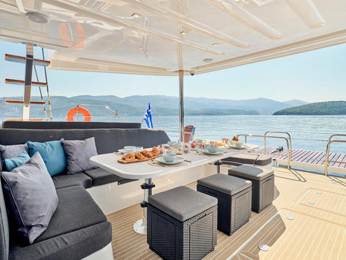 Azul catamaran Private Luxury charter Corfu Greek Islands