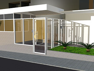 CSLfaro - Calgeo Soluções Prediais - Projeto em Condominio Residencial Retrofit, ampliação fachada de vidro