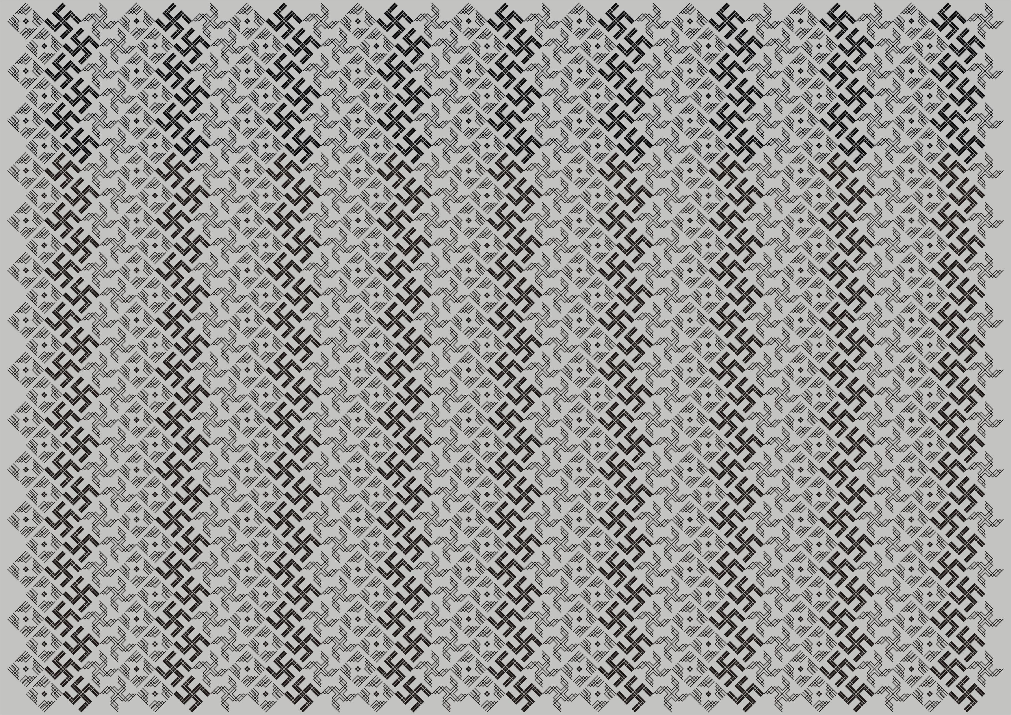 Cross, Wan and Key-Fret · Completed pattern 2