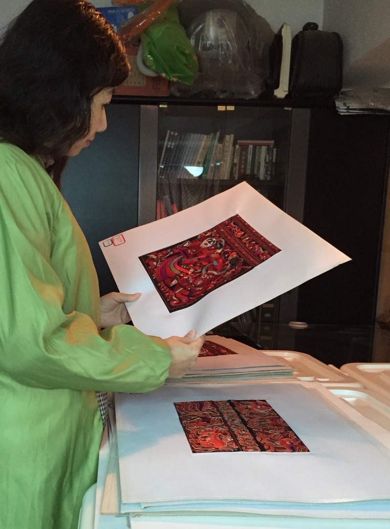 Research in progress · Miao embroidery images