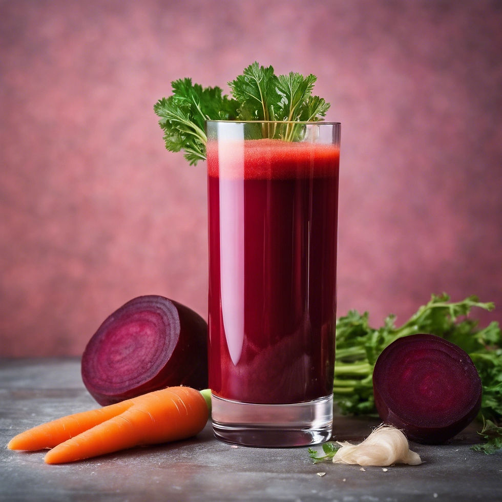 Beetroot and carrot juice