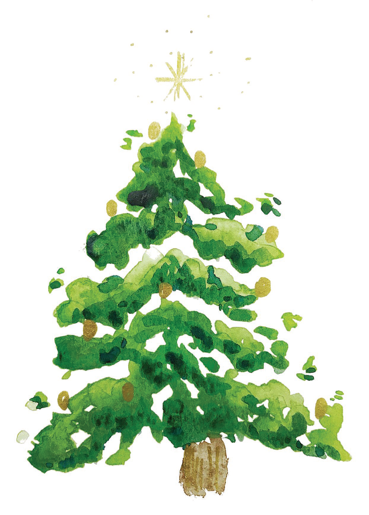 'Christmas Tree' Charity Christmas Card (Pack of 10)