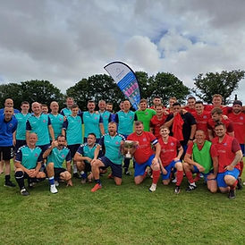 Barnham Trojans held their annual charity cup between the first team and coaches and this year they chose Dementia Support/Sage House to donate all the money raised on the day.