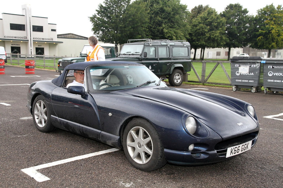 Black Car at Goodwood Motor Circuit for Charity Track Day