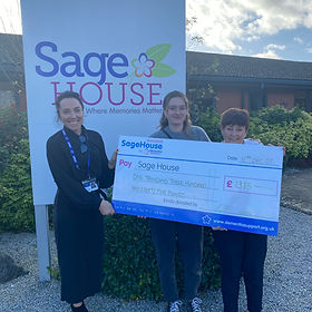 Amelia's lovely grandma was recently diagnosed with advanced Alzheimer’s. This diagnosis and her rapid decline has had a huge impact on her family. Sage house has been supporting the family and providing advice, relief and information. Amelia set herself a challenge of running a 10k in December, what an amazing amount she raised, thank you!