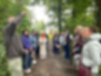 Dementia Support group for carers in the woods.
