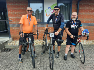 Cyclists at the Sage House Sportive cycling event
