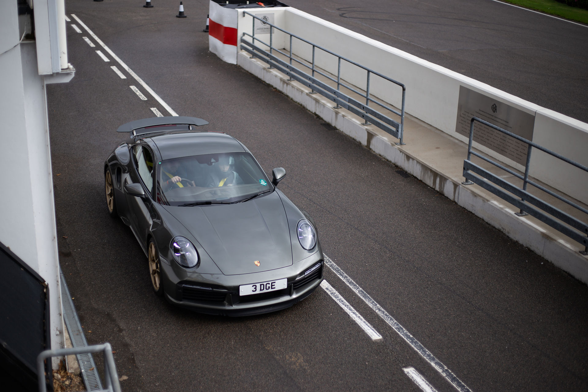 Porsche preparing to drive on Goodwood Motor Circuit for Dementia Support Charity Track Day