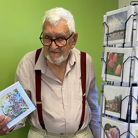 Wiets Botes got his first camera back in 1952 and photography has been a hobby of his for 71 years, using images for creating beautiful greetings cards for about 30 years. Wiets has donated his cards to Sage House since we opened in 2018, offering our customers and visitors a wide selection to choose from, helping to raise lots of funds over the years to help families living with dementia. You will find Wiets cards here at Daisy’s Café, Sage House, and with each purchase 100% will go towards helping support the running of the charity.