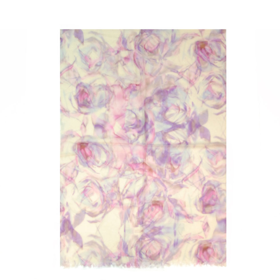MARBLE ROSIE PRINTED WOOL SCARF