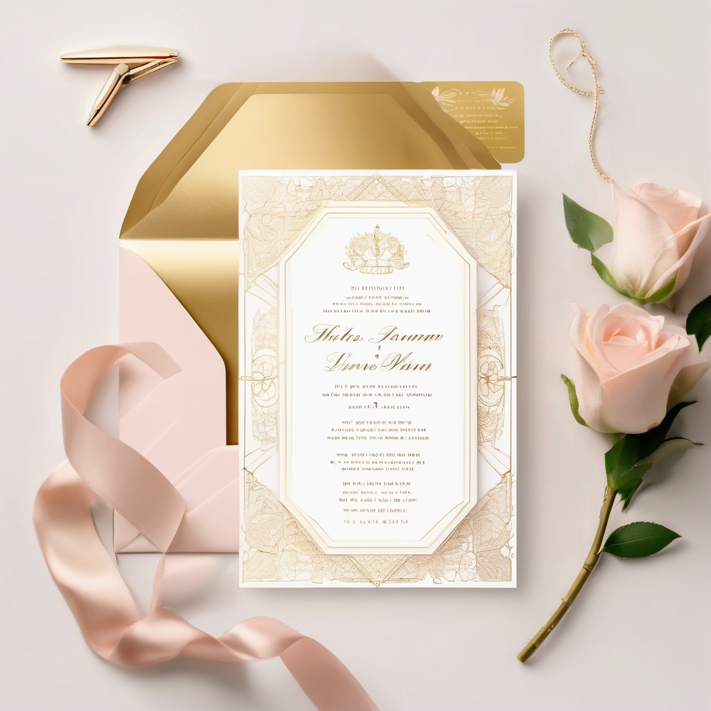 Convite Digital Interativo Floral Azul e Rosa