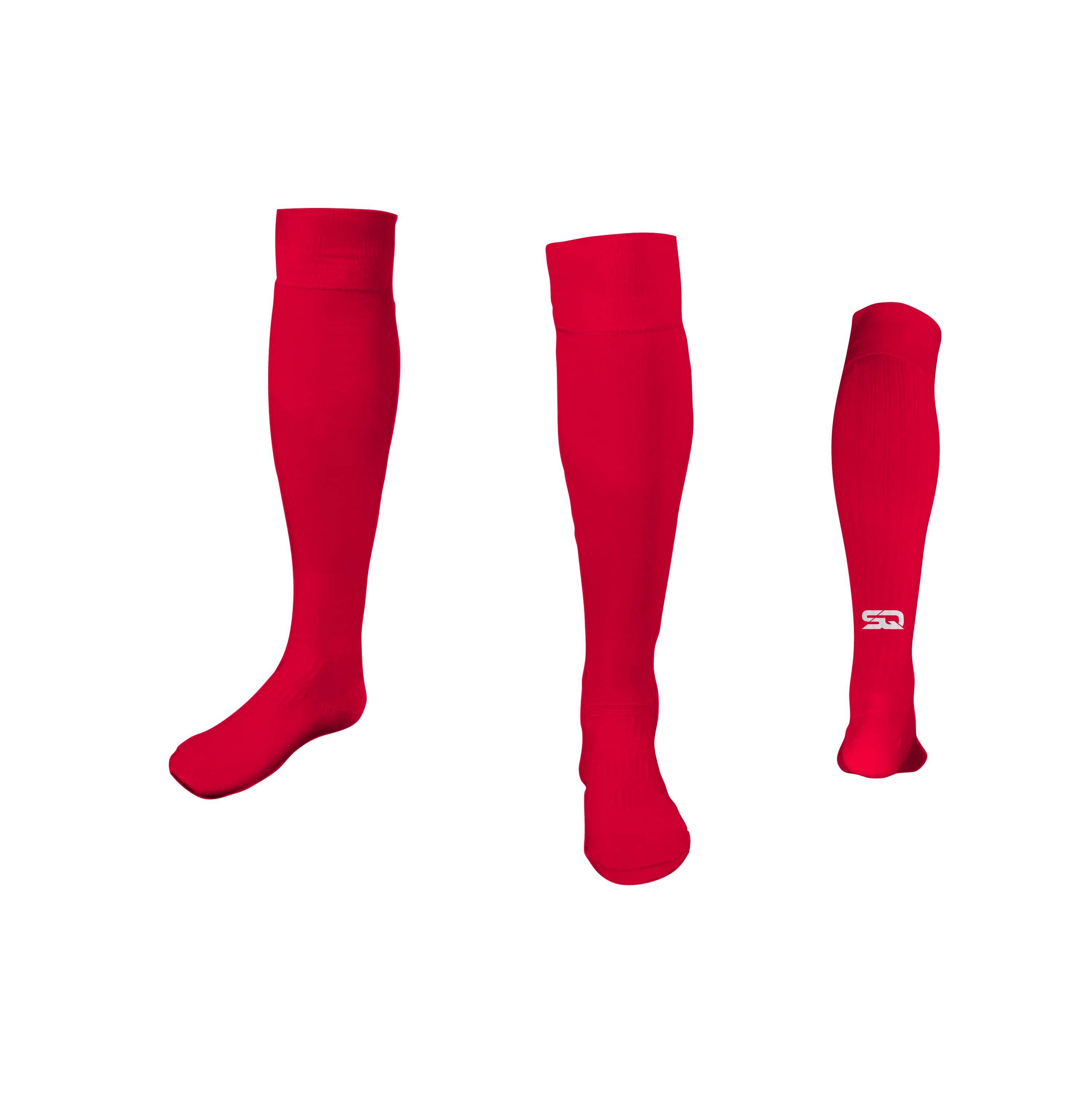 SQ Athletic Socks - R Red (Pack of 6)