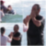The homeless getting baptized