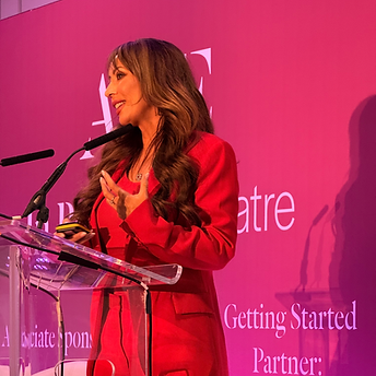 Vanessa Bird presenting on stage at ACE London