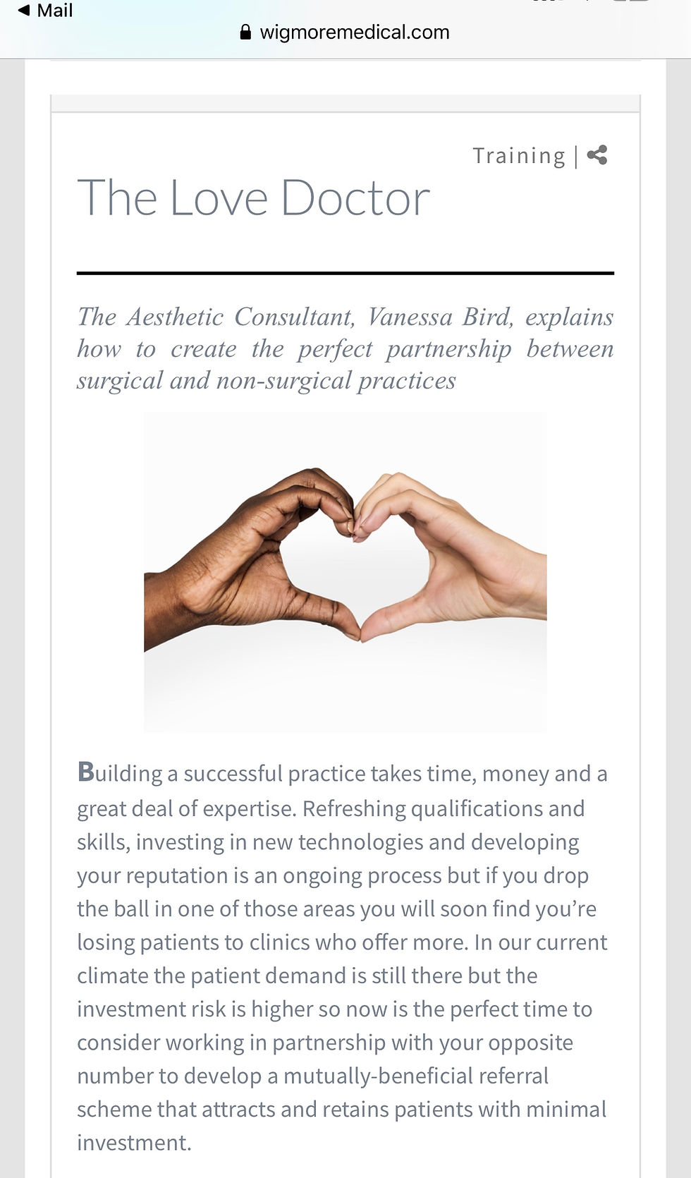 Why working with you opposite number in surgical and non-surgical aesthetics can build your business.