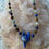 Miniature : Collier Louve de l'intuition à Oeil celeste en Lapis lazuli