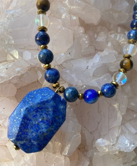 Miniature : Collier Intuition Celeste en Lapis lazuri