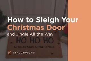 Jingle All the Way con ideas navideñas para una puerta que se mueve en trineo