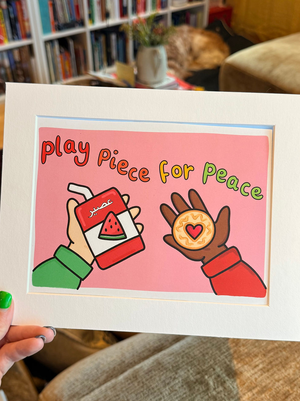 Thumbnail: ‘Play Piece For Peace’ A5 Print