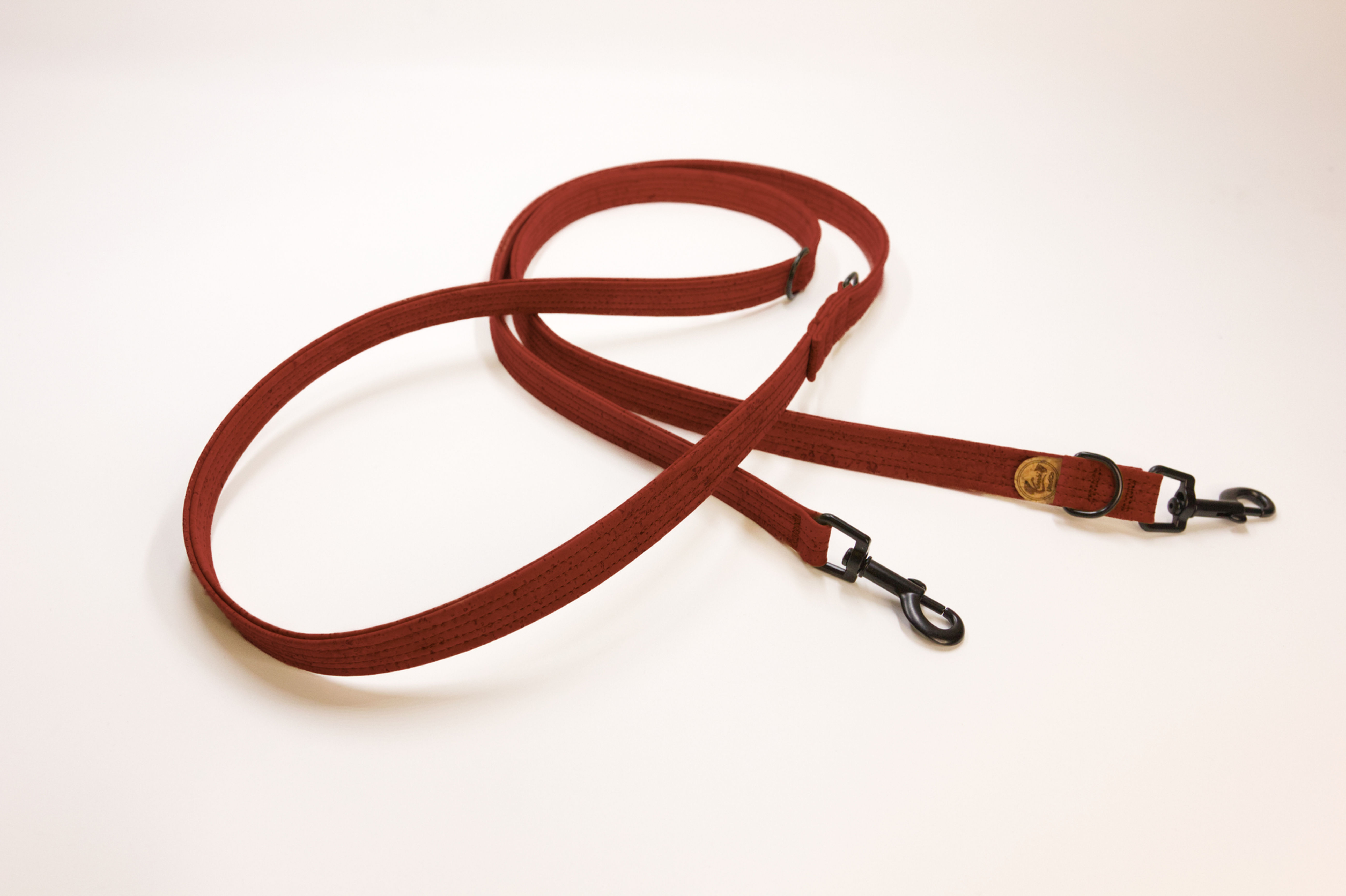 Rostbraune Korkhundeleine, vegan & nachhaltig