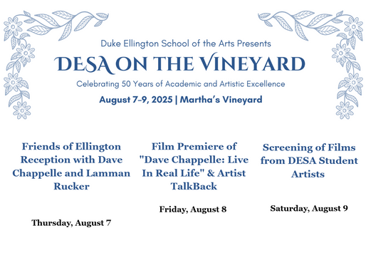 From Student to Star: Dave Chappelle and Duke Ellington School of the Arts Shine together on Martha’s Vineyard