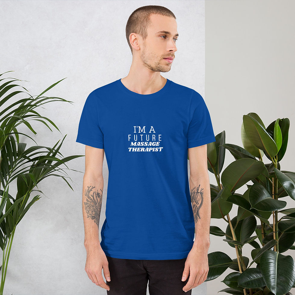 Thumbnail: Unisex “Future Massage Therapist” T-shirt (Dark Colors)