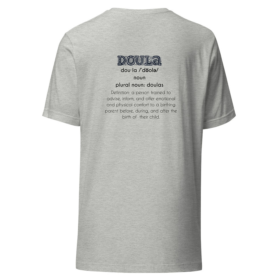 Thumbnail: Unisex “Doula Definition” T-shirt (Light Colors)
