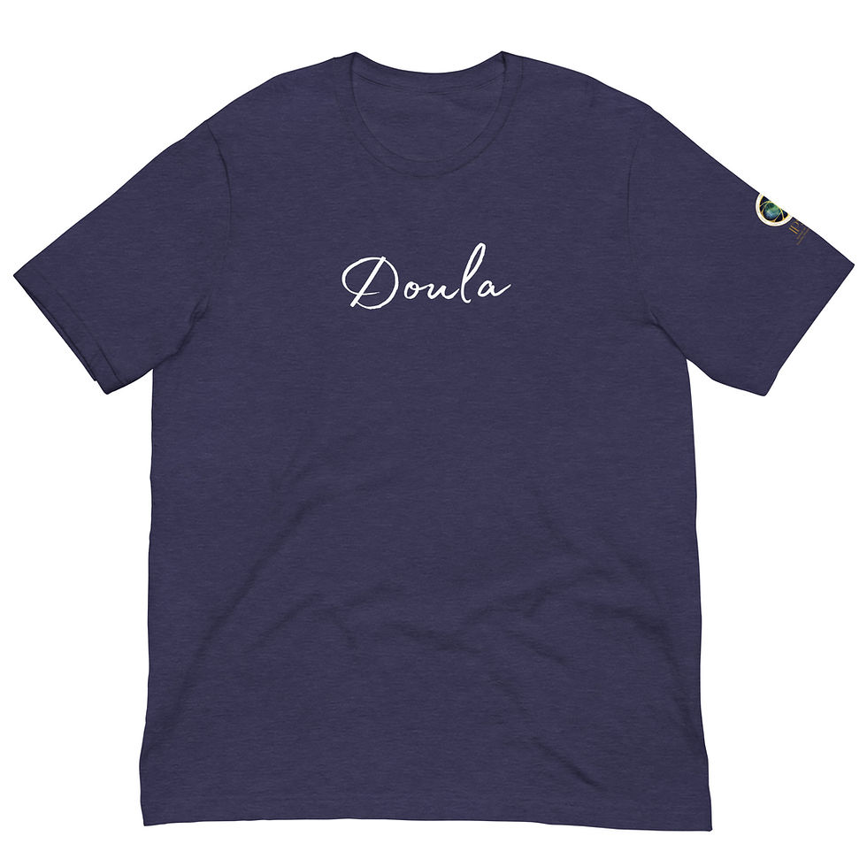Thumbnail: Unisex “Doula - I'm Proud of You” T-shirt (Dark Colors)