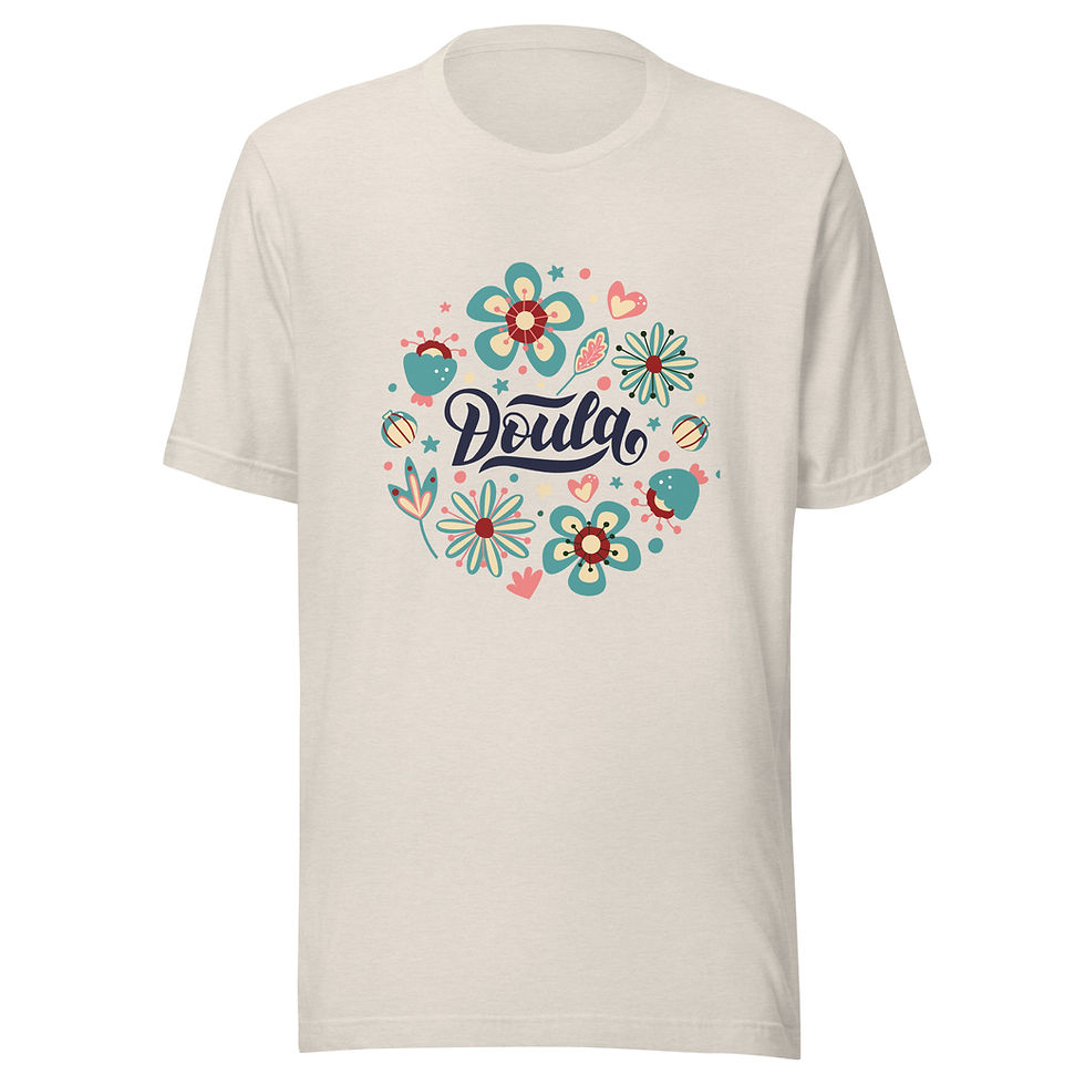 Thumbnail: Unisex “Doula Definition” T-shirt (Light Colors)