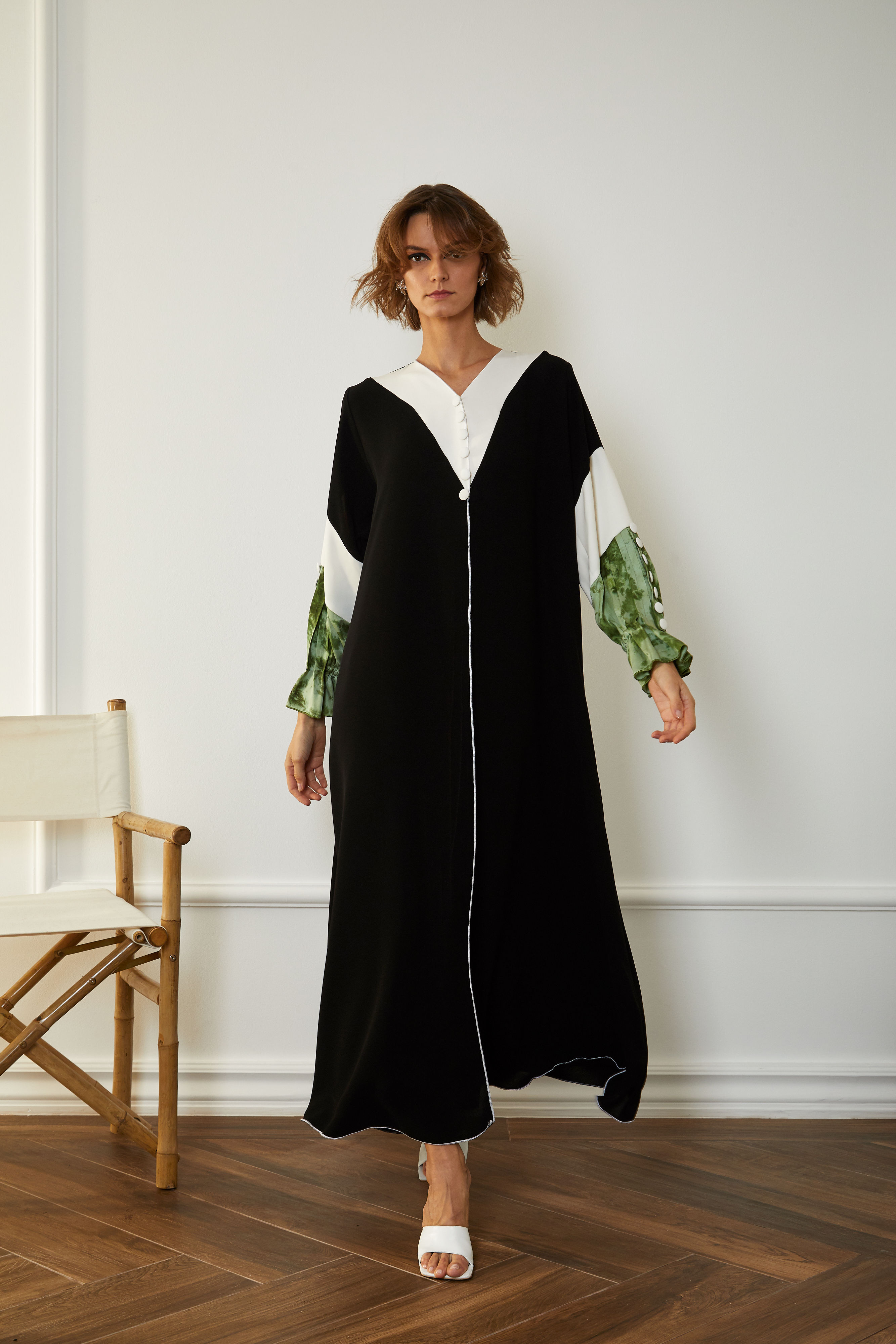 The emerald silk sleeves