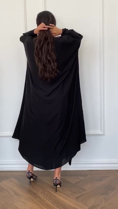 الصورة المصغرة: Simple slim sleeves bisht