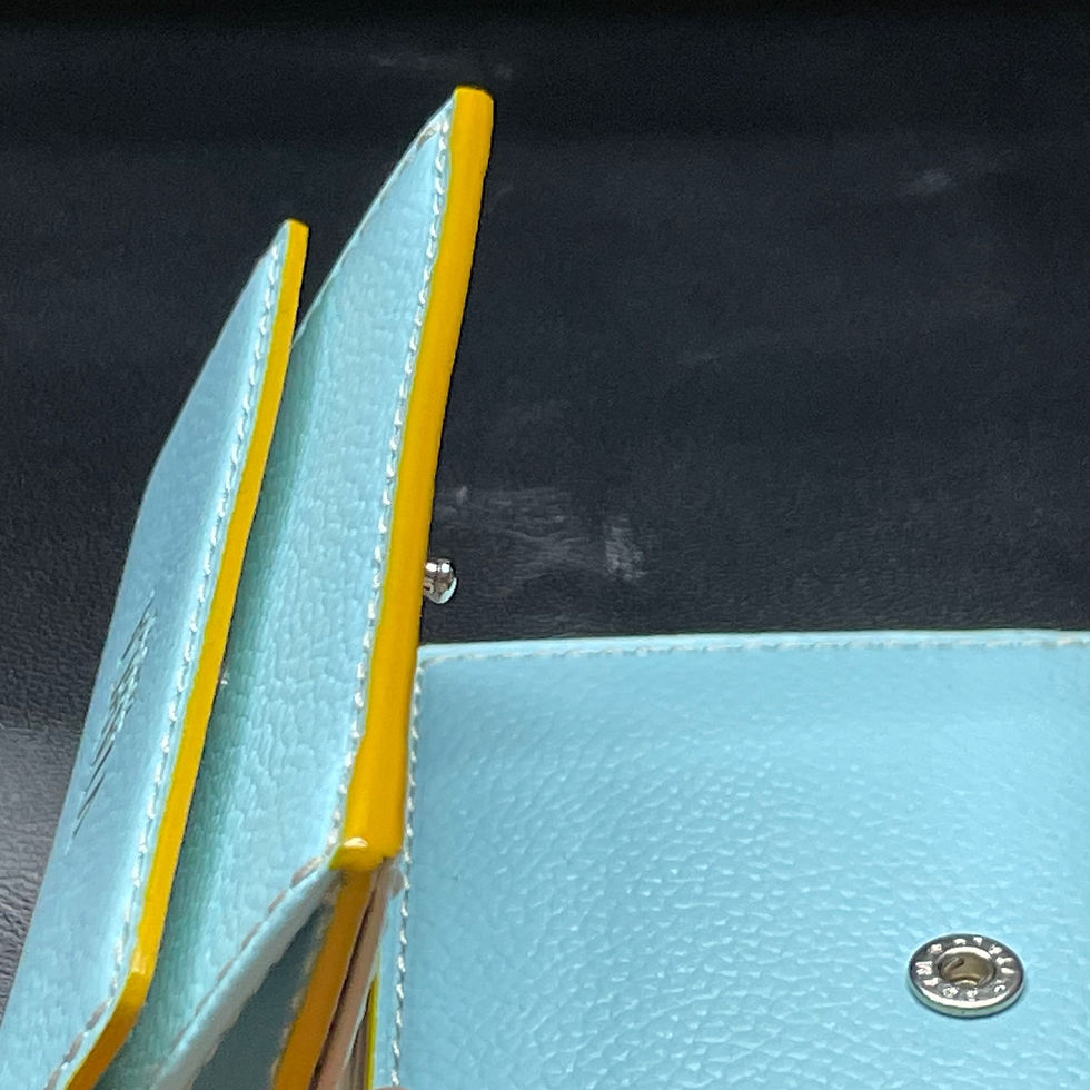 サムネイル： 三つ折り財布　シュリンク/サマーブルー