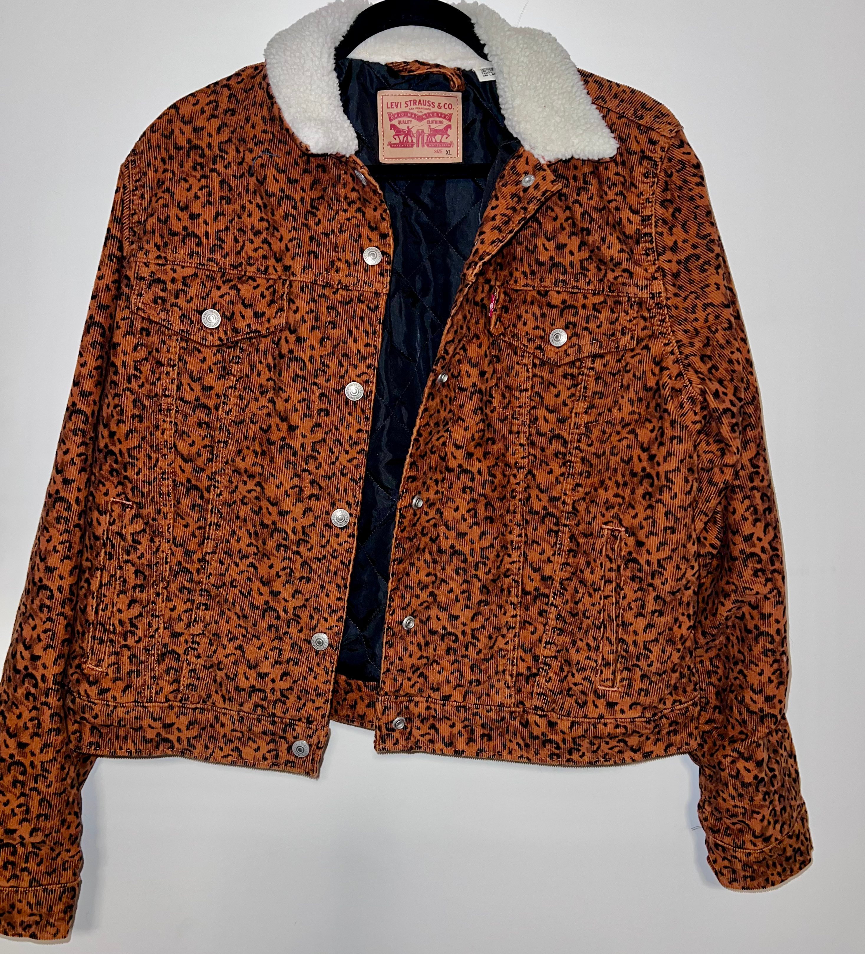 Corduroy Cheetah Print Jacket